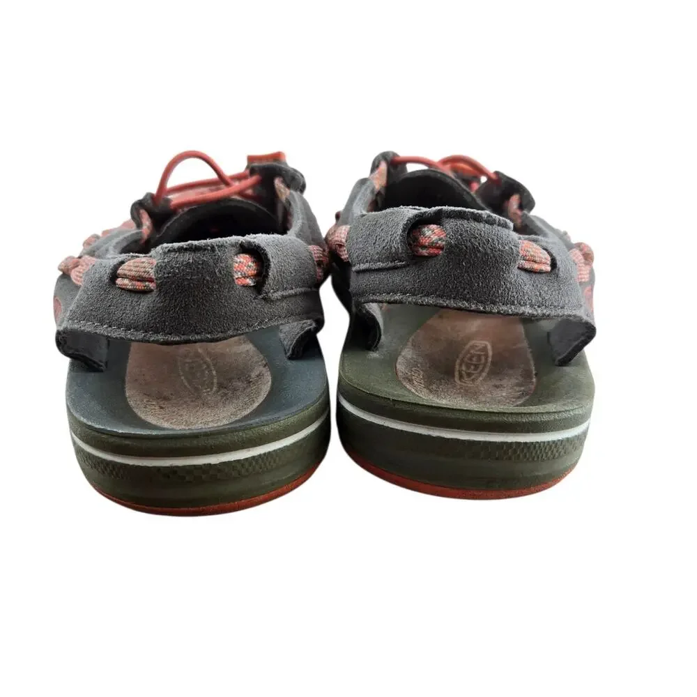 Keen Uneek Sandals Womens 7 Pink‎ Gray Slingback Gorpcore Hiking Travel Vacation